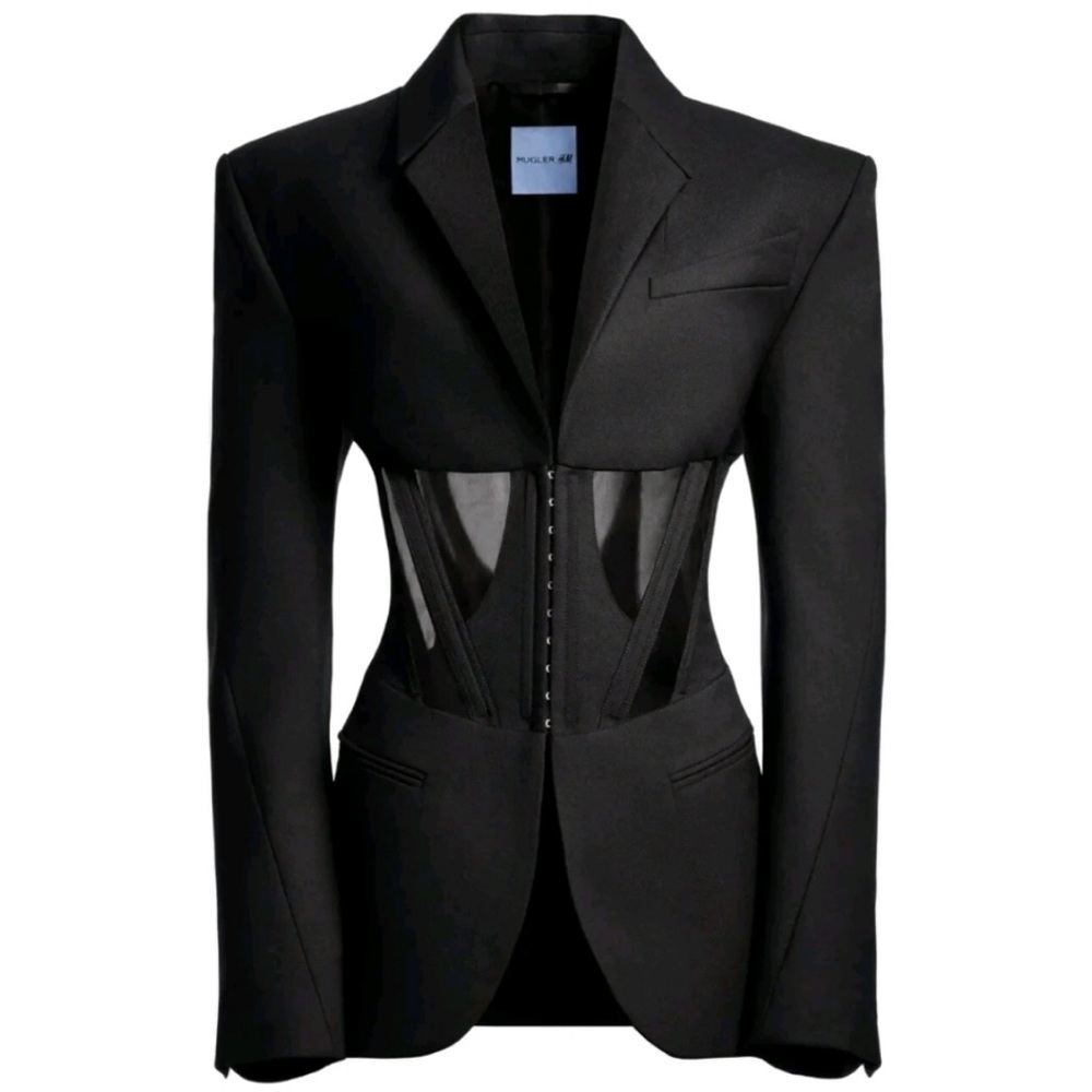 Mugler x H&M corset blazer